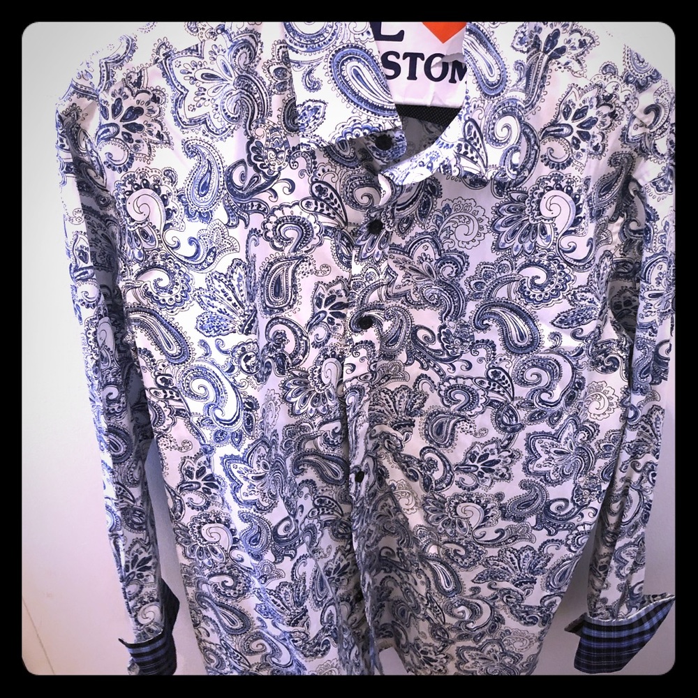 Tasso Elba Men’s button down printed shirt